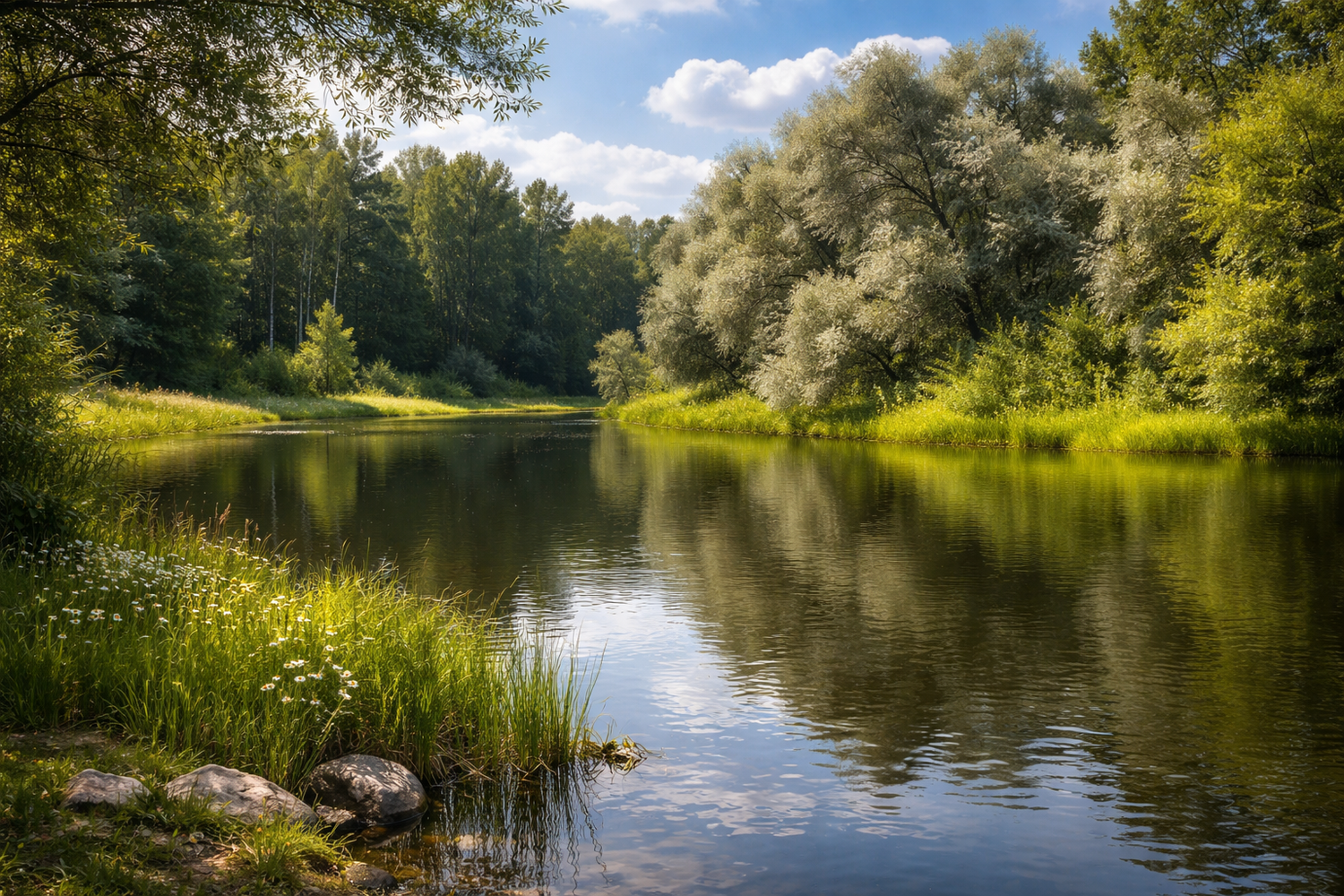 Лесное озеро 