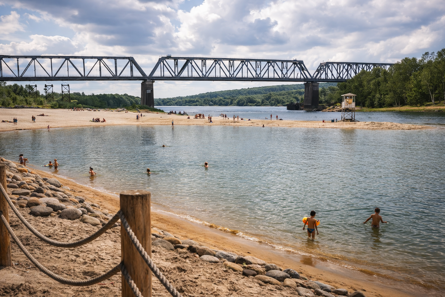 Пляж на Оке «Серпуховские Мальдивы» 